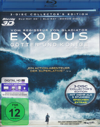 Exodus - Götter und Könige (2014) (Édition Collector, Blu-ray 3D + 2 Blu-ray)