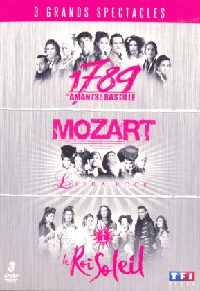 3 Grands Spectacles - 1789 - Les amants de la Bastille / Mozart - L'Opéra Rock / Le Roi Soleil (2005) (3 DVDs)