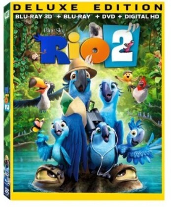 Rio 2 (2014) (Édition Deluxe, Blu-ray 3D + Blu-ray + DVD)