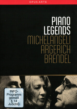 Arturo Benedetti Michelangeli, Martha Argerich & Alfred Brendel - Piano Legends (Opus Arte)