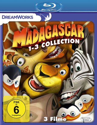 Madagascar 1-3 - Collection (3 Blu-ray)