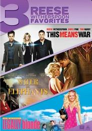 This Means War / Water for Elephants / Legally Blonde - 3 Reese Witherspoon Favorites (3 Blu-rays)