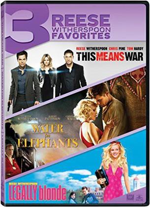 This Means War / Water for Elephants / Legally Blonde - 3 Reese Witherspoon Favorites (3 DVDs)