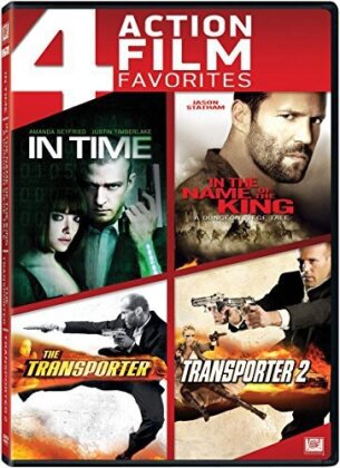 In Time / In the Name of the King / The Transporter 1 & 2 - 4 Action Film Favorites (4 DVDs)