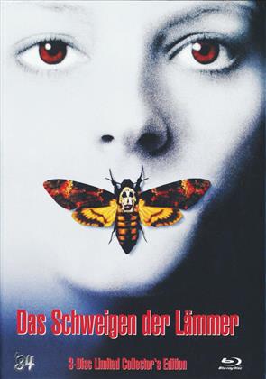 Das Schweigen der Lämmer - Cover A (1991) (Limited Edition, Mediabook, Blu-ray + 2 DVDs)