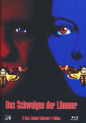 Das Schweigen der Lämmer (1991) (Cover C, Collector's Edition, Limited Edition, Mediabook, Uncut, Blu-ray + 2 DVDs)