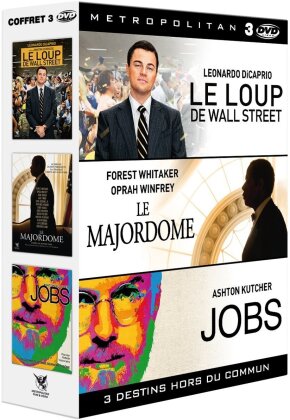 Le loup de Wall Street / Le Majordome / Jobs (3 DVDs)