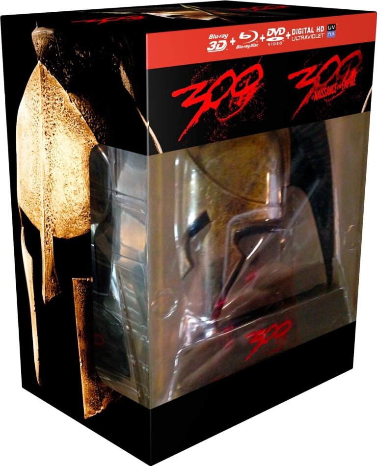 300 (2006) / 300 - La naissance d'un empire 3D (2013) - (Édition Limitée Real 3D + 2D / 5 Disques + Casque)