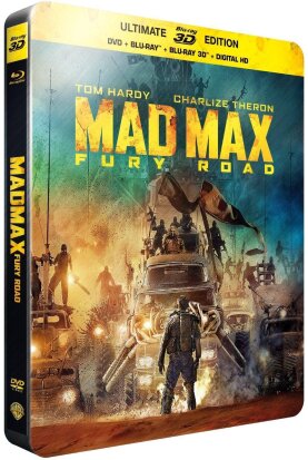 Mad Max - Fury Road (2015) (Steelbook, Blu-ray 3D + Blu-ray + DVD)