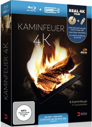 Kaminfeuer - (Limited Edition: UHD Stick in Real 4K + Blu-ray)