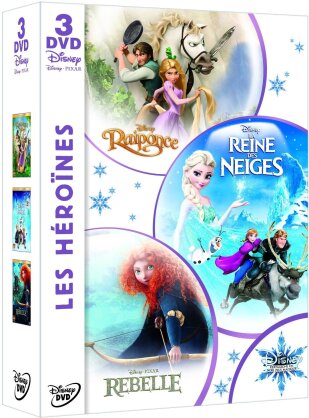 Les Héroïnes - Raiponce / La Reine des Neiges / Rebelle (3 DVDs)