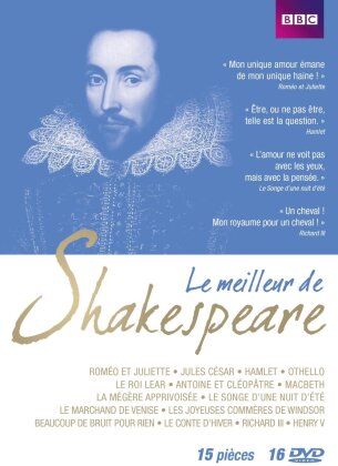 Le meilleur de Shakespeare - 15 pièces (BBC, 16 DVDs)