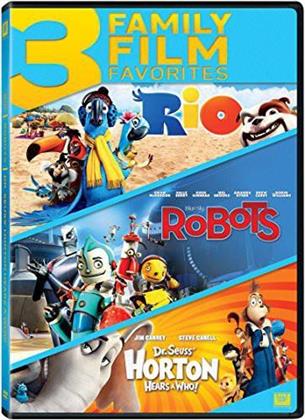 Rio (2011) / Robots (2005) / Horton Hears a Who (2008) - 3 Family Film Favorites