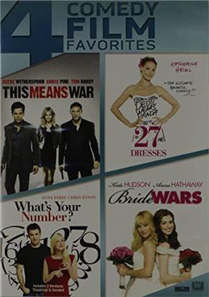 This Means War / 27 Dresses / What's Your Number? / Bride Wars - 4 Comedy Film Favorites