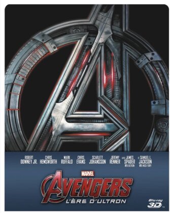 Avengers 2 - L'ère d'Ultron (2015) (Steelbook, Blu-ray 3D + Blu-ray)