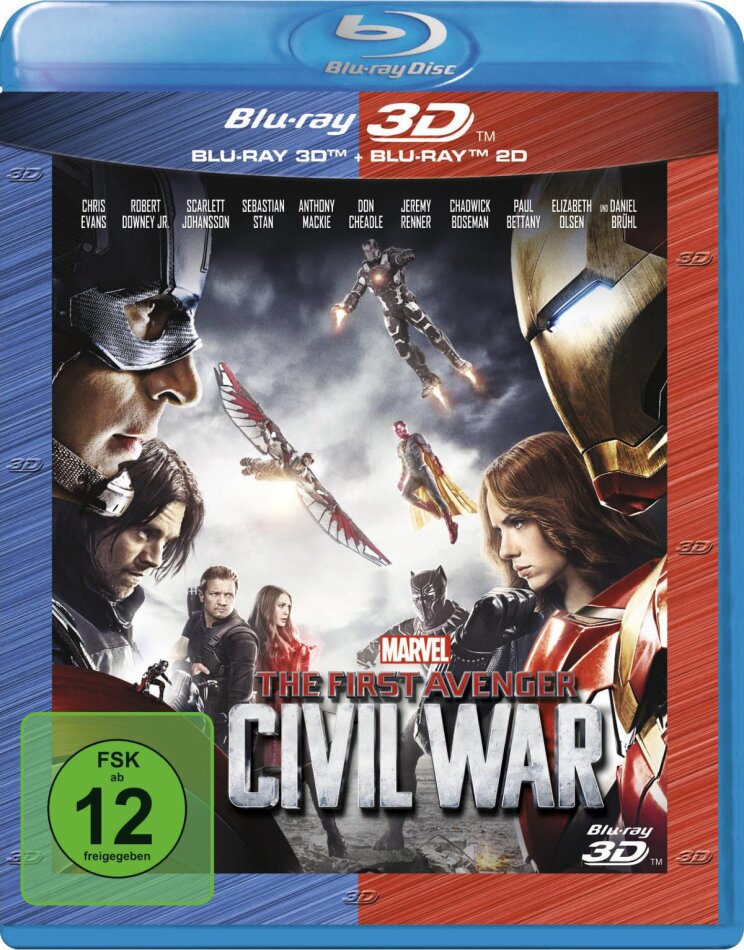 Captain America 3 - The First Avenger - Civil War (2016) (Blu-ray 3D + Blu-ray)