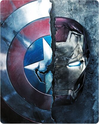 Captain America 3 - Civil War (2016) (Limited Edition, Steelbook, Blu-ray 3D + Blu-ray)