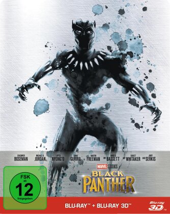 Black Panther (2018) (Edizione Limitata, Steelbook, Blu-ray 3D + Blu-ray)
