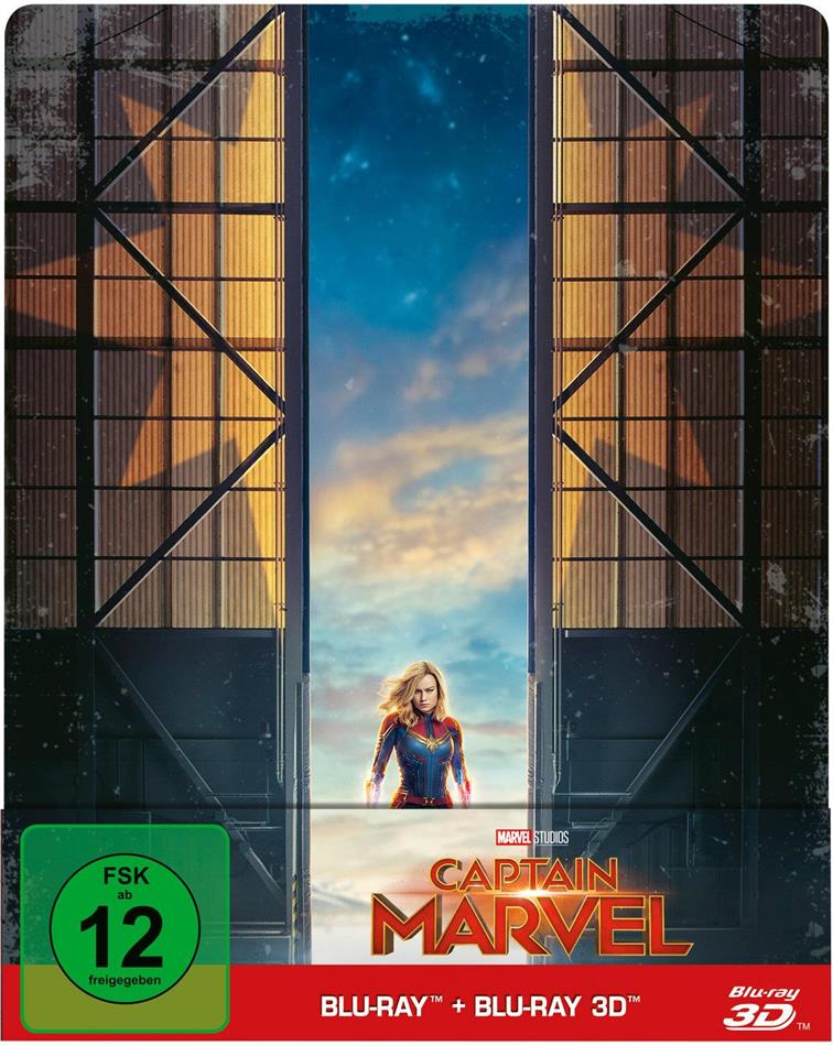 Captain Marvel (2019) (Limited Edition, Steelbook, Blu-ray 3D + Blu-ray)