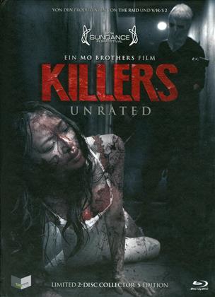 Killers (2014) (Cover C, Édition Collector, Édition Limitée, Mediabook, Unrated, Blu-ray + DVD)