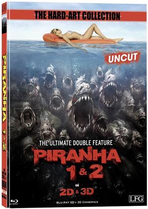 Piranha 3D (2010) / Piranha 2 - 3D (2012) - Cover A (Limited Uncut Edition)
