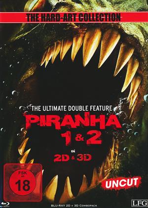 Piranha 3D (2010) / Piranha 2 - 3D (2012) (Cover D, Édition Limitée, Mediabook, Uncut)