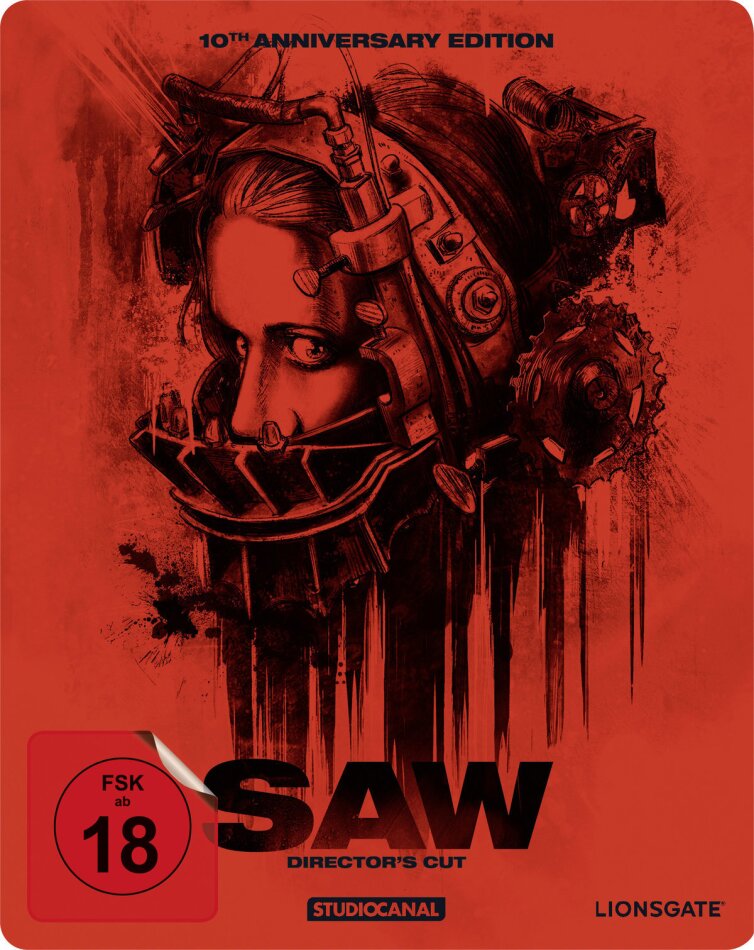 Saw (2004) (10th Anniversary Edition, Director's Cut, Steelbook)