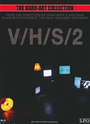 V/H/S 2 - S-VHS - Cover B - The Hard-Art Collection (2013) (Édition Limitée, Mediabook, Uncut, Blu-ray + DVD)
