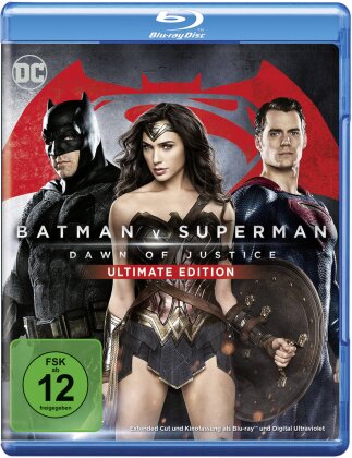 Batman v Superman - Dawn of Justice (2016) (Extended Edition, Cinema Version, Ultimate Edition, 2 Blu-rays)