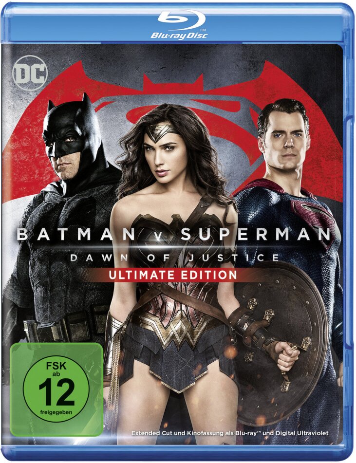 Batman v Superman - Dawn of Justice (2016) (Extended Edition, Version Cinéma, Édition Ultime, 2 Blu-ray)