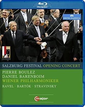 Wiener Philharmoniker, Pierre Boulez (*1925) & Daniel Barenboim - Salzburg Festival Opening Concert 2008 (Salzburger Festspiele, Unitel Classica, C Major)