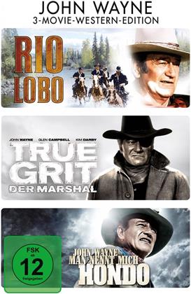 John Wayne 3-Movi-Western-Edition - Rio Lobo / True Grit - Der Marshal / Man nennt mich Hondo (3 DVDs)
