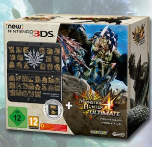 New Nintendo 3DS Bundle - Monster Hunter 4 Ultimate + Coverplate
