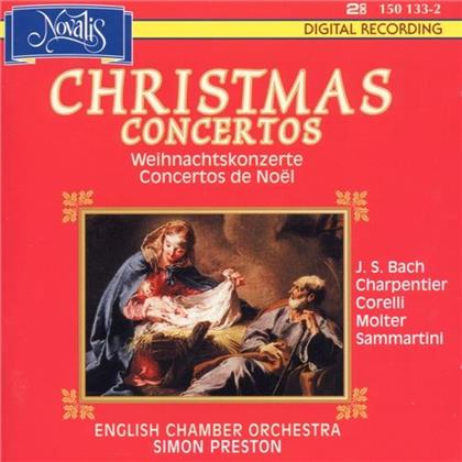 Johann Sebastian Bach (1685-1750), Corelli, Johann Melchior Molter (1696-1765), Giovanni Battista Sammartini (1700-1775), Simon Preston, … - Christmas Concertos - Weihnachtskonzerte - Concertos de Noel (2 CDs)