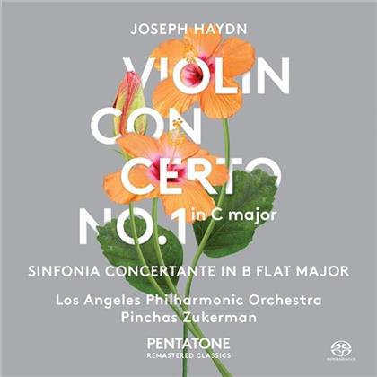Pinchas Zukerman, Joseph Haydn (1732-1809), Los Angeles Philharmonic Orchestra & The London Philharmonic Orchestra - Violin Concerto In C-Dur Sinfonia (SACD)