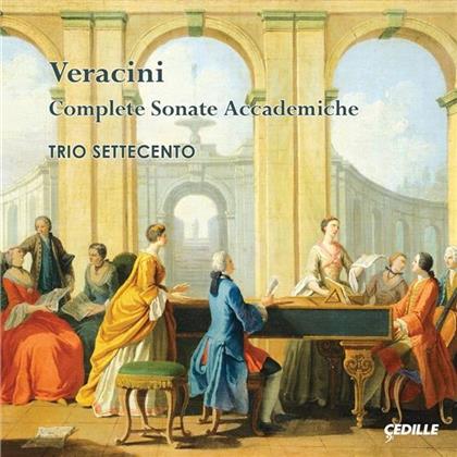 Trio Settecento & Francesco Maria Veracini (1690-1768) - Complete Sonate Accademiche - Sonatas For Violin And Continuo Op.2 (3 CDs)
