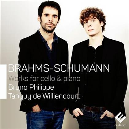 Johannes Brahms (1833-1897), Robert Schumann (1810-1856), Bruno Philippe & Tanguy de Williencourt - Works For Cello & Piano - Sonate für Violoncello und Klavier Nr. 1 e-moll op. 38, Fantasiestücke op. 73 Nr. 1-3, Sonate für Violoncello und Klavier Nr. 2 F-Dur op. 99