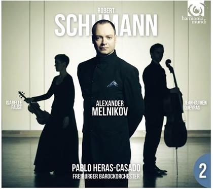Robert Schumann (1810-1856), Pablo Heras-Casado, Alexander Melnikov & Freiburger Barockorchester - Piano Concerto + Piano Trio N°2