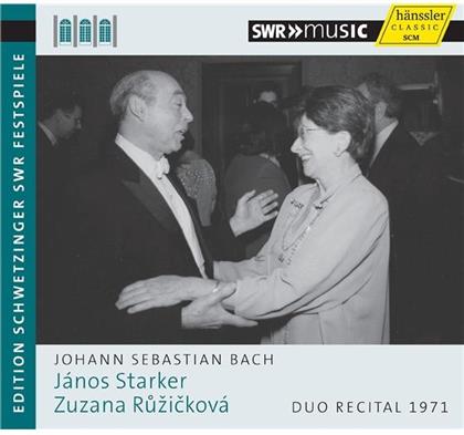 Johann Sebastian Bach (1685-1750), Janos Starker & Zuzana Ruzickova - Duo Recital 1971