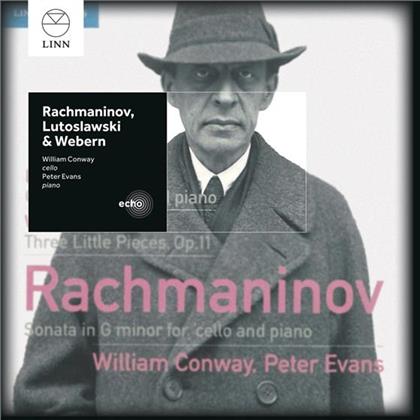 Witold Lutoslawski (1913-1994), Anton von Webern (1883-1945) & Sergej Rachmaninoff (1873-1943) - Grave / 3 Kleine Stücke / Cellosonate