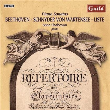 Ludwig van Beethoven (1770-1827), Franz Xaver Schnyder von Wartensee (1786-1868), Anton Liste /1772-1832) & Sona Shaboyan - Piano Sonatas (2 CDs)