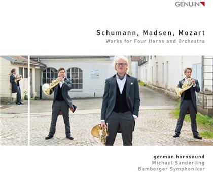 Robert Schumann (1810-1856), Madsen, Wolfgang Amadeus Mozart (1756-1791), Michael Sanderling & Bamberger Symphoniker - Works For Four Horns And Orchestra