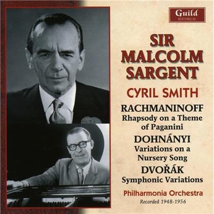 Sergej Rachmaninoff (1873-1943), Ernst (Ernö) von Dohnanyi (1877-1960), Antonin Dvorák (1841-1904), Sir Malcolm Sargent, … - Rachmaninoff, Dohnanyi, Dvorak, 1948-1956