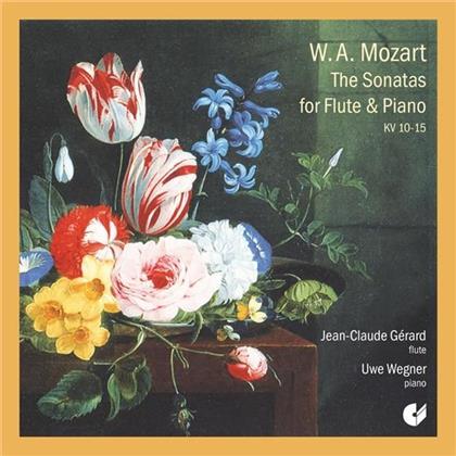 Wolfgang Amadeus Mozart (1756-1791), Jean-Claude Gerard & Uwe Wegner - Sonaten Für Flöte & Klavier Kv 10-15