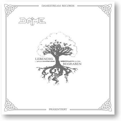 Dame - Lebendig Begraben - Boxset & T-Shirt Gr. L, Autogrammkarte, Stickers & Baum Zum Selber Pflanzen (3 CDs)