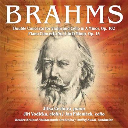 Johannes Brahms (1833-1897), Ondrej Kukal, Jiri Vodicka, Jan Palenicek & Jitka Cechová - Doppelkonzert / Klavierkonzert 1 (2 CDs)