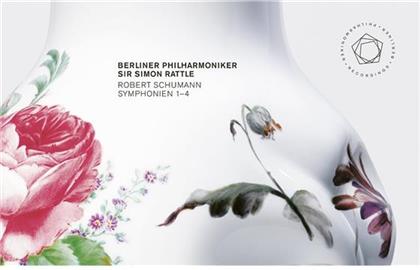 Robert Schumann (1810-1856), Sir Simon Rattle & Berliner Philharmoniker - Symphonies 1-4 (2 CDs + Blu-ray)
