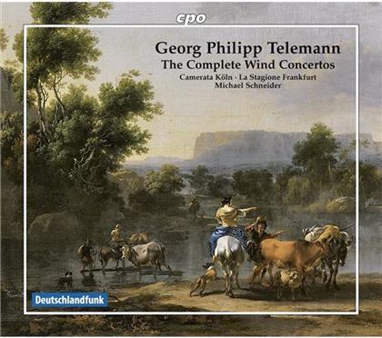 Georg Philipp Telemann (1681-1767), Michael Schneider & La Stagione Frankfurt - Complete Wind Concertos (8 CD)