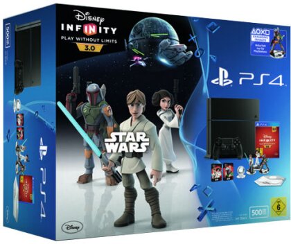 Sony Playstation 4 500GB black + Disney Infinity 3.0 Star Wars