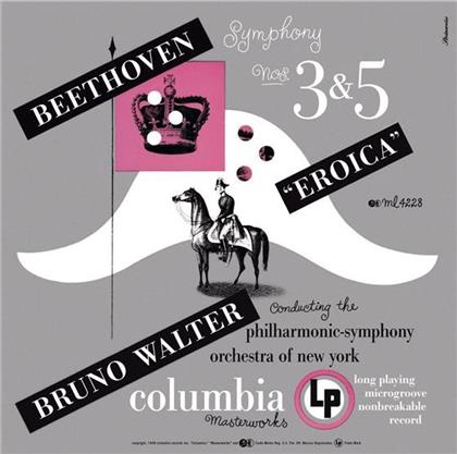 Ludwig van Beethoven (1770-1827), Bruno Walter & Philharmonic Symphony Orchestra of New York - Symphony No. 3, Op. 55 / No. 5, Op. 67